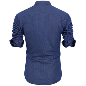 Camisas de vestir estampadas Camisa de botones elegante de manga larga informal - Product Image 2