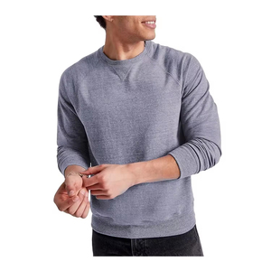 Sweat-shirt à col rond surdimensionné unisexe en molleton de coton 300 g/m², couleur personnalisée en gros, broderie, OEM ODM, marque privée - Product Image 5