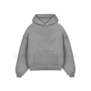 2023 célèbre marque sweat à capuche lourd lavé à l'acide haute qualité unisexe sweats à capuche personnalisés en gros 100% coton polaire sweats à capuche - Product Image 1