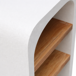 MAYA Acacia Wood Cabinet | Japandi Minimalist Solid Wood <b>Storage</b> Display Cabinet | Space-Saving Durable Eco-Friendly Easy - Product Image 3