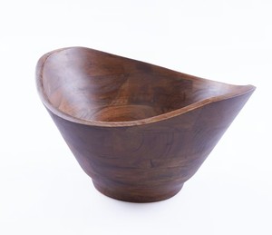 Tazón de madera para servir de madera Mando de alta calidad con elegante tazón de madera con acabado natural en diseño moderno al por mayor - Product Image 6
