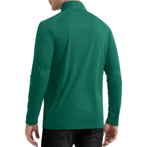 Pull-over à fermeture éclair pour hommes Golf Sweat-shirt en polyester/élasthanne Logo personnalisé Demi-fermeture éclair avec col montant Vêtements de sport à fermeture éclair 1/4 - Product Image 2