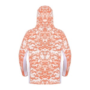 Lightweight Outdoor <b>Hoodie</b> Sun Protection UPF 50 Plus Long Sleeve Fishing Jersey XL Size <b>with</b> <b>Thumb</b> <b>Holes</b> Custom Design Hoodies - Product Image 2