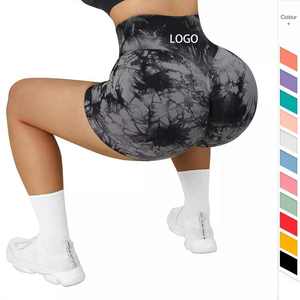Short de gymnastique pour femmes Short d'entraînement de course 100% Polyester Taille haute Respirant Seamless fitness Workout Yoga Shorts pour femmes - Product Image 2