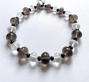 Perles facettées en pierres précieuses mélangées, 1 brin, pierre précieuse naturelle pour la fabrication de bijoux fins - Product Image 4