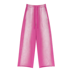 กางเกงขายาวผู้ชายสีจางลงแอซิดพร้อมกางเกงแฟชั่นสีปักตามสั่ง - Product Image 1