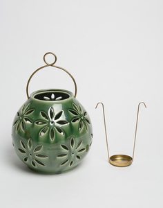 Floral Design Holiday Lantern Custom Color Coated Finished <b>Heat</b> Resistance Candle Holder and Candle Jar Stand for Christmas - Product Image 1