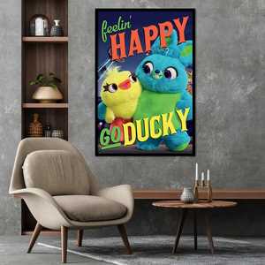 Póster de Pared de Disney Toy Story 4, Diseño Moderno en Lienzo con la Frase 'Todo se Detiene sin Mando' - Product Image 1