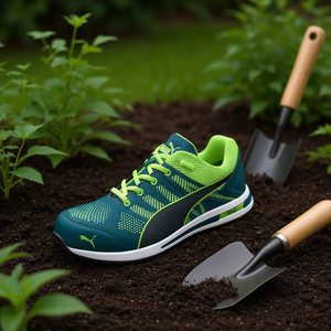 Calzado de Seguridad Elevate Knit, Bajo, Verde, Talla 43 W.11, Azul/Verde, S1PS ESD FO HRO SR, para Jardinería y Protección - Product Image 3