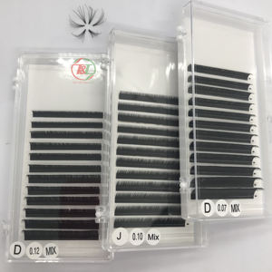 T & T Vietnam Extensions de cils longues et naturelles faites à la main, 0.07 volumes, plateaux individuels en cachemire - Product Image 6