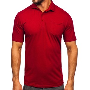 Polo en coton pour homme en coton ringspun gris - Product Image 5