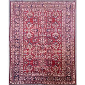 Tapis persan turkmâne unique en son genre, 7'6 x 11'5 - Product Image 1