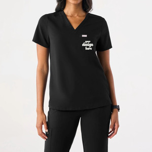 Uniforme Médico para Enfermeras, Conjunto de Camiseta y Pantalones con Cuello en V, Logotipo Personalizado, con Bolsillos, Traje de Algodón para Hospital - Product Image 5
