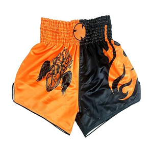 Short de boxe rétro Muay Thai brodé, vente directe d'usine, sport, course à pied, entraînement, short de boxe unisexe - Product Image 5