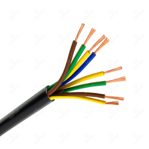 VVF cáp linh hoạt 2x0.75 mét PVC cách điện bị mắc kẹt dây đồng màu xám vỏ bọc H05VV-F H07VV-F cho điện cài đặt - Product Image 1