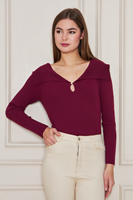Jersey de punto acanalado para mujer, suéter con cuello chal, ropa larga informal para verano, otoño e invierno, transpirable, patrón anticontracción