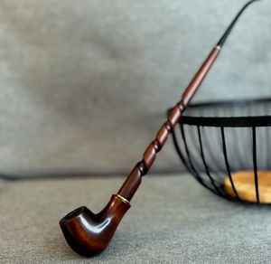 Elegante Pipa de Madera Moderna para Fumar Cigarros, Tallada a Mano, Ecológica, Reutilizable, Artículo de Regalo para Tabaco - Product Image 1