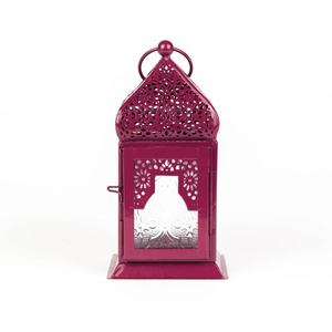 Lanternes marocaines modernes et colorées en métal et verre, faites à la main pour Noël 2026, pour la décoration intérieure, à suspendre et à poser sur table - Product Image 3