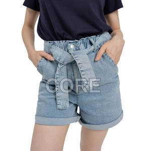 Nouveau design de shorts en jeans pour femmes meilleur matériel fabriqué de haute qualité bas quantité minimale de commande shorts en jeans pour femmes - Product Image 1
