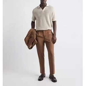 Ropa informal para hombre, polos, superventas, nuevo diseño, logotipo personalizado, polos transpirables de Color sólido para hombre - Product Image 3