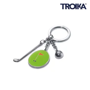 Portachiavi e Moschettone da Golf Personalizzati Promozionali con Tema 'Hole in One' - Product Image 1