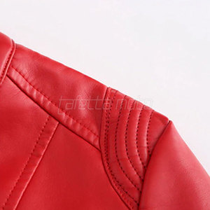 Chaquetas de Mujer de Manga Larga para Invierno, Chaqueta de Cuero para Motocicleta, Ajustada - Product Image 5