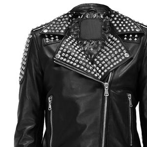 Chaqueta vaquera personalizada para mujer, chaqueta vaquera con tachuelas, ropa de calle para mujer 2023, chaqueta vaquera con tachuelas - Product Image 5