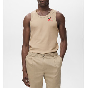Débardeur pour homme en gros, sans manches, en coton, prix d'usine, débardeur sans manches pour homme, logo personnalisé - Product Image 1