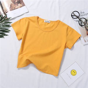 Camiseta de mujer de alta calidad cuello redondo manga corta peso pesado 100% algodón estampado bordado Logo exterior camiseta para hombres - Product Image 6