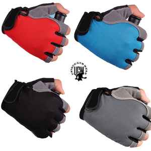 Gants de sport en cuir demi-doigts OEM légers, respirants, avec sangle de poignet réglable pour la musculation, le bodybuilding et le fitness unisexe - Product Image 4