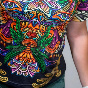 T-shirt à sublimation imprimé sur toute la surface T-shirt à manches courtes de style décontracté pour femmes T-shirt à sublimation conçu sur mesure - Product Image 6