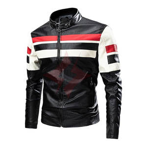 Chaqueta de Motociclista FLASH GEAR con Cierre Completo, para Otoño e Invierno, Color Personalizado, Transpirable, Unisex, Cuello Alto, 220g, Cuero - Product Image 1