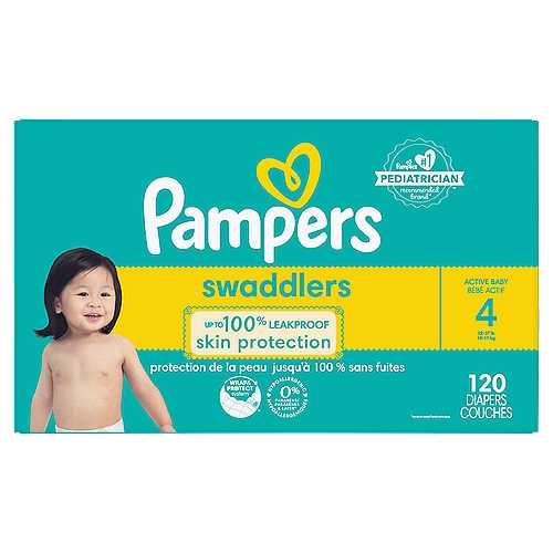 Pampers Swaddlers Diapers - Size 1 - 7, 120 Count , 88 Count, Ultra