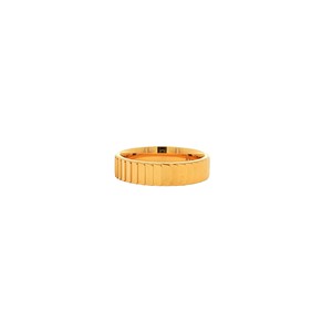 Montresor Infini (Le prix correspond uniquement au coût du travail) Bague de fiançailles et de mariage pour femme en or jaune pur 18K 22K 24K, bande fine de 0,5 cm - Product Image 4