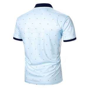 Chemise de golf pour homme, coupe classique, anti-plis, respirante, 100% coton, couleur unie, tissu tricoté 210g, design unique - Product Image 2