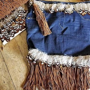 ปาคิสถานทำจากลูกไม้ขอบทองแท่งสีล้วนพู่ถักขอบยาว - Product Image 6