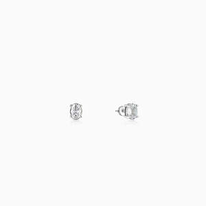 Stud chapado en oro prístino de plata de moda para él con número de topacio en forma de corazón patrón princesa corte fiestas bodas regalos - Product Image 2