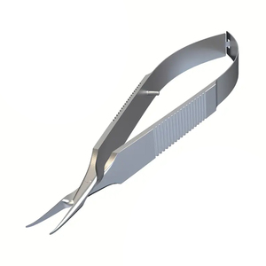 Tijeras de microresorte de acero inoxidable con agarre antideslizante de alta precisión para bordado, costura, recorte de cejas, diseño duradero afilado - Product Image 1