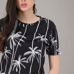 Offre Spéciale femmes Sublimation imprimé t-shirts entièrement personnalisé Street Wear femmes Sublimation t-shirt en vrac quantité - Product Image 5