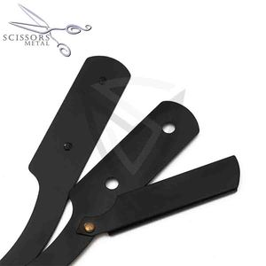 Support de rasoir à doigt de barbier professionnel coloré en acier inoxydable Mini support de rasoir bord pliant rasoirs de rasage - Product Image 6