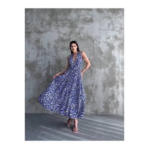 Abito Casual doppio petto in viscosa fantasia - Product Image 2