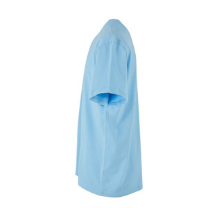 เสื้อยืดคอตตอนสีเขียวอมฟ้าทรงโอเวอร์ไซส์สำหรับผู้ชาย แขนสั้น คอกลม สีพื้น โลโก้ด้านหน้า Trackstar OEM แบรนด์ส่วนตัว TSI-G05-P0129 - Product Image 4