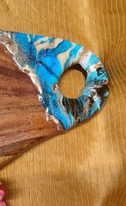 Tabla de cortar personalizada, juego de tabla de bambú de acacia de nogal orgánico grande, tabla de cortar de cocina con ranura para jugo - Product Image 3