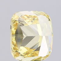 Diamant de laboratoire taille coussin, jaune vif fantaisie, excellente taille, certifié IGI, type CVD, pierre précieuse non montée pour joaillerie fine