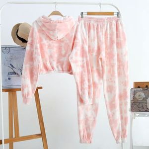 Nouveauté Survêtement pour femme en tie-dye sur mesure pour l'entraînement Ventes chaudes Vêtements de sport pour le jogging - Product Image 4