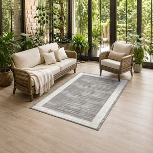 <b>RUGS</b> DEPOT LXDP-0903 Wholesale Grey Silver Designer Pattern Digital Printed Machine Washable Chenille Area <b>Rug</b> <b>Non</b> <b>Slip</b> - Product Image 6