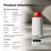 Diffuseur d'arômes intelligent DANQ pour voiture, commande par bouton, 20 ml, rechargeable, sans eau, 100 m³, pour chambre d'hôtel, bureau, OEM ODM