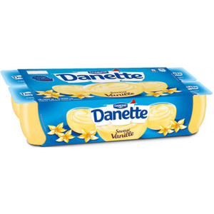 Pudín de Vainilla, Rico y Cremoso, Perfecto como Snack o Postre Danette, Paquete de 4, 100g Cada Uno - Product Image 1