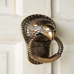 Timbre de Puerta de Latón Pulido con Diseño de Pavo Real, Acabado Antiguo Moderno y Duradero, Accesorio Elegante para Puerta Principal de Casa, Oficina u Hotel - Product Image 2