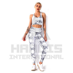Mujeres entrenamiento gimnasio Fitness ropa mujeres Yoga conjuntos nuevo estilo Casual mujeres Yoga conjunto de gran tamaño sublimado Yoga conjunto - Product Image 4